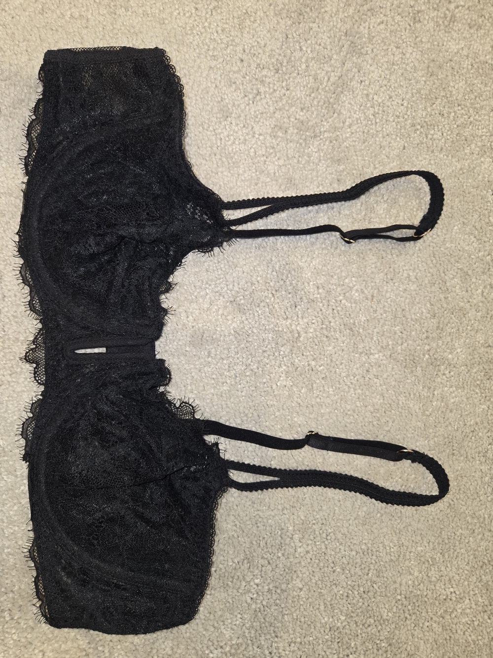 Black Lace Bralette - Delicate Lace Detail